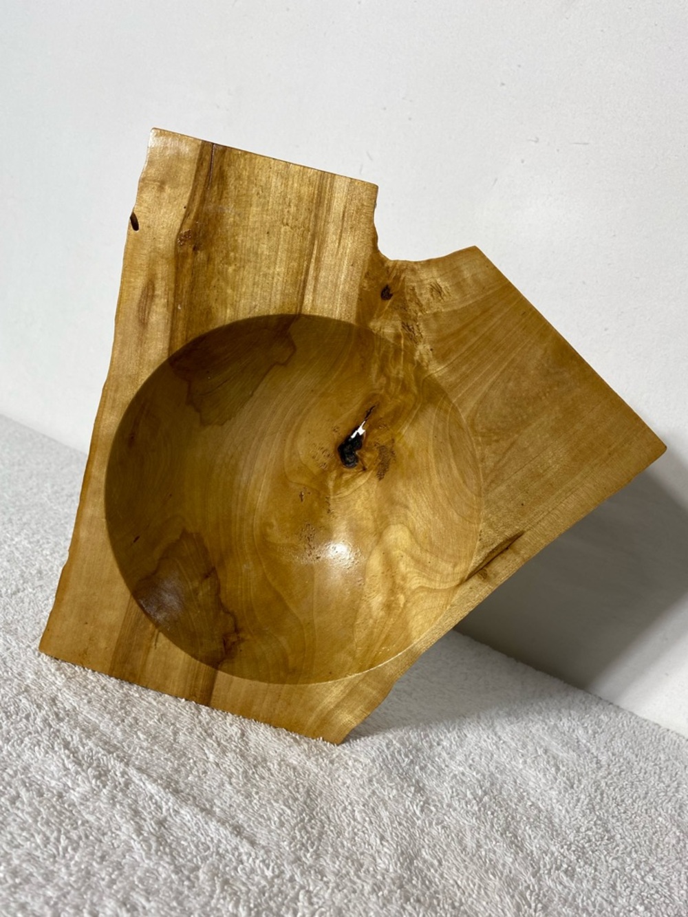 Hand Crafted Rustic Winged Live Edge Wooden Bowl Decorative Bowl Boho Cabincore